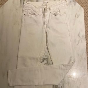 Frame white jeans